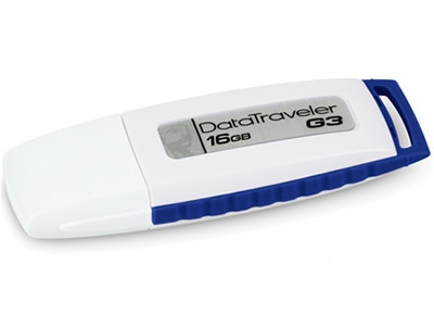 Kingston 16Gb DataTraveler G3 White/Blue USB накопитель