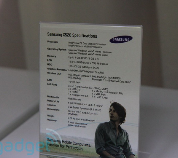 ������������ �������� Samsung X120, X420 � X520